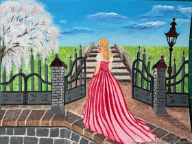 Lady in red